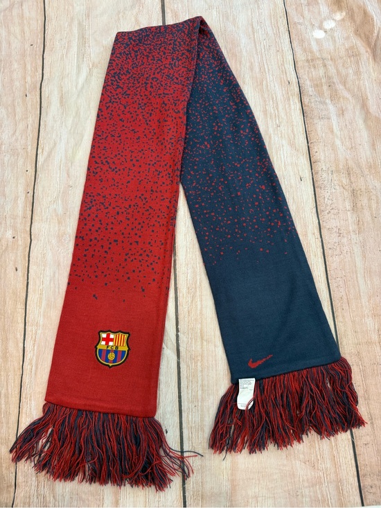 Nike Other - Nike F.C. Barcelona Soccer Knit Sport Winter Scarf Blue & Red One Size Fits All